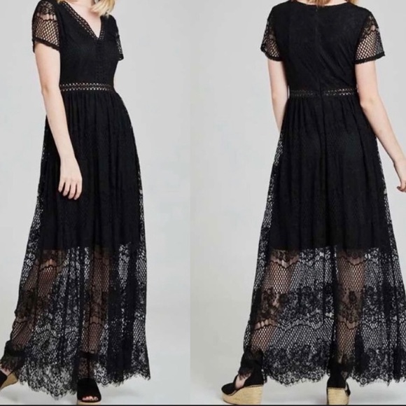 NWT Altar’d State Ellington Lace Maxi Dress - Picture 8 of 8